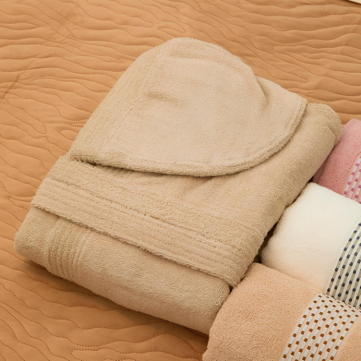 Calibrated Bathrobe Large Sizes Terry Cloth for Men and Women Pierre Cardin Basic Vare Sizes and Colours