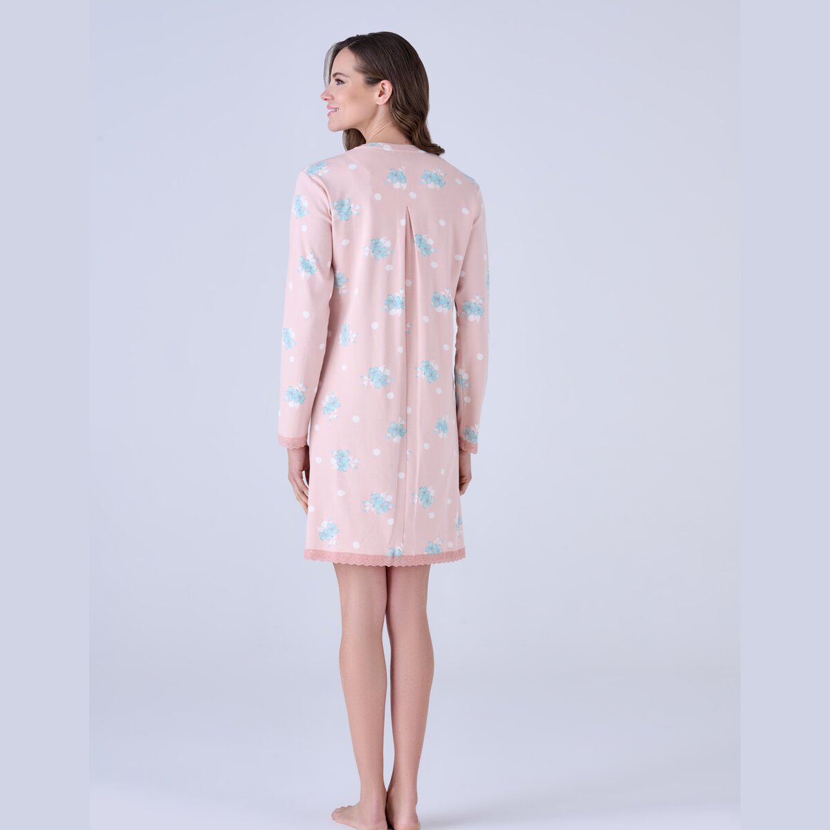 Camicia da Notte Donna Caldo Cotone Pigiamiamoci 3403