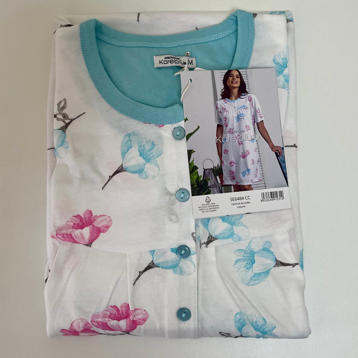 Camicia da Notte Mezza Manica Karelpiù 6484