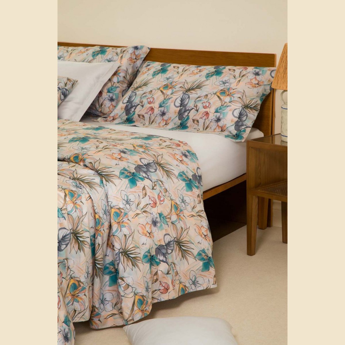 Completo Letto Matrimoniale Raso Satin Neith Giulia