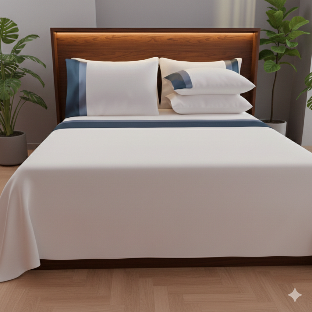 Completo Letto Matrimoniale Ruocco Home Doppio Bordo