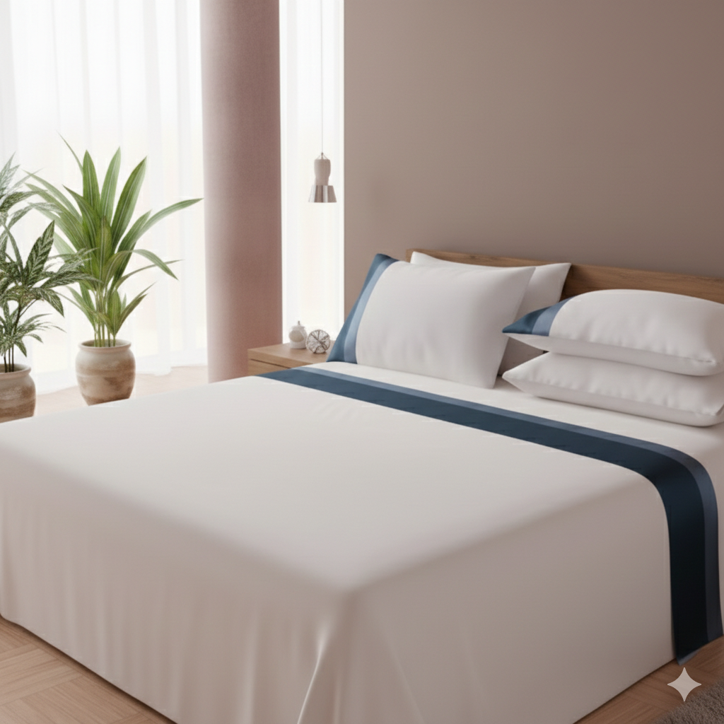 Completo Letto Matrimoniale Ruocco Home Doppio Bordo