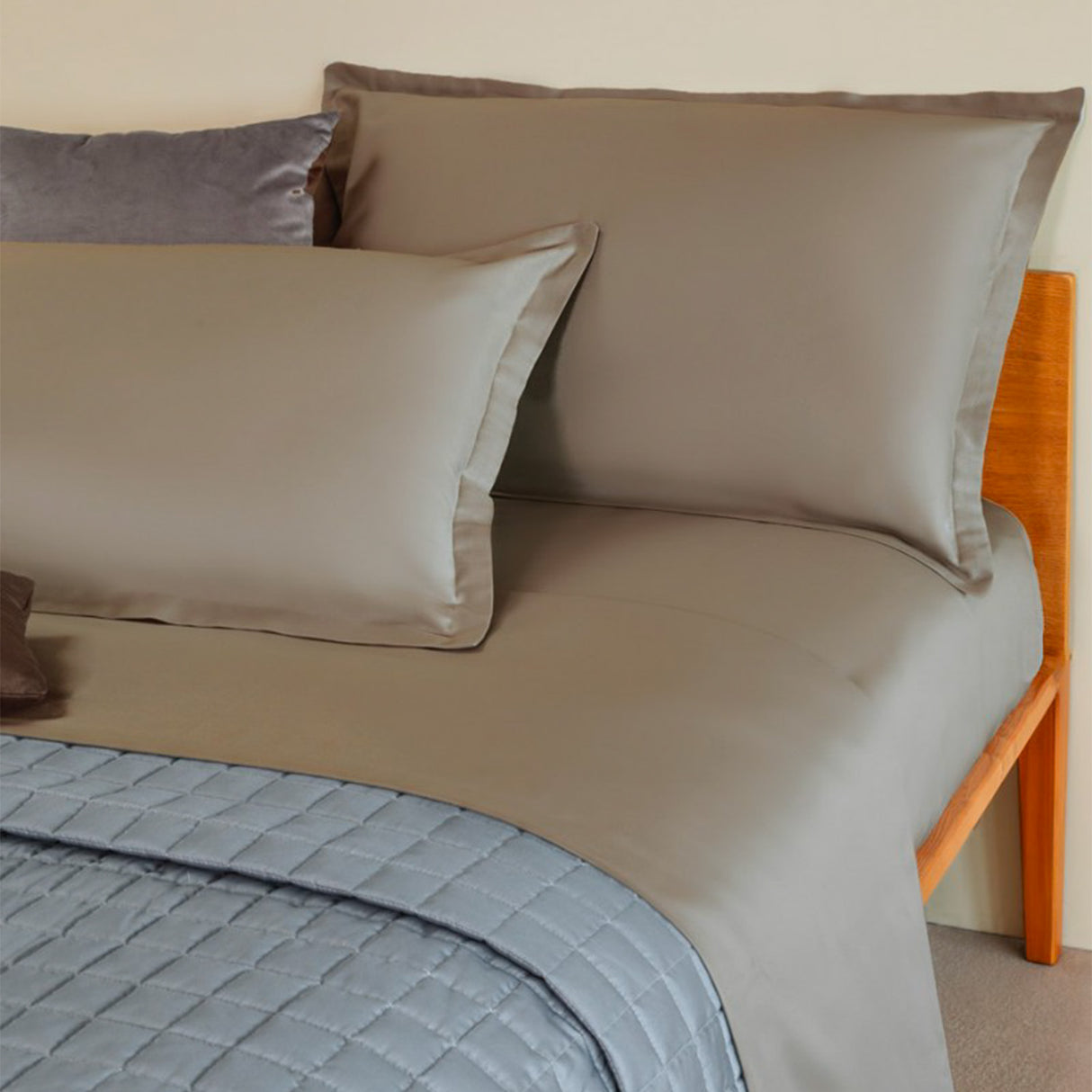 Neith Gioiello Satin-Doppelbett-Set