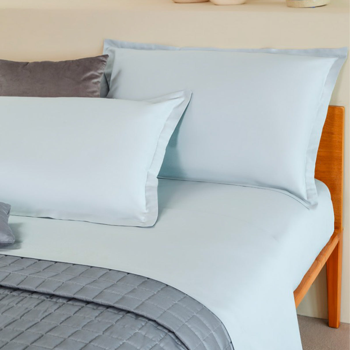 Neith Gioiello Satin-Doppelbett-Set