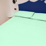 Madapolam Pure Cotton Plain Bed Set
