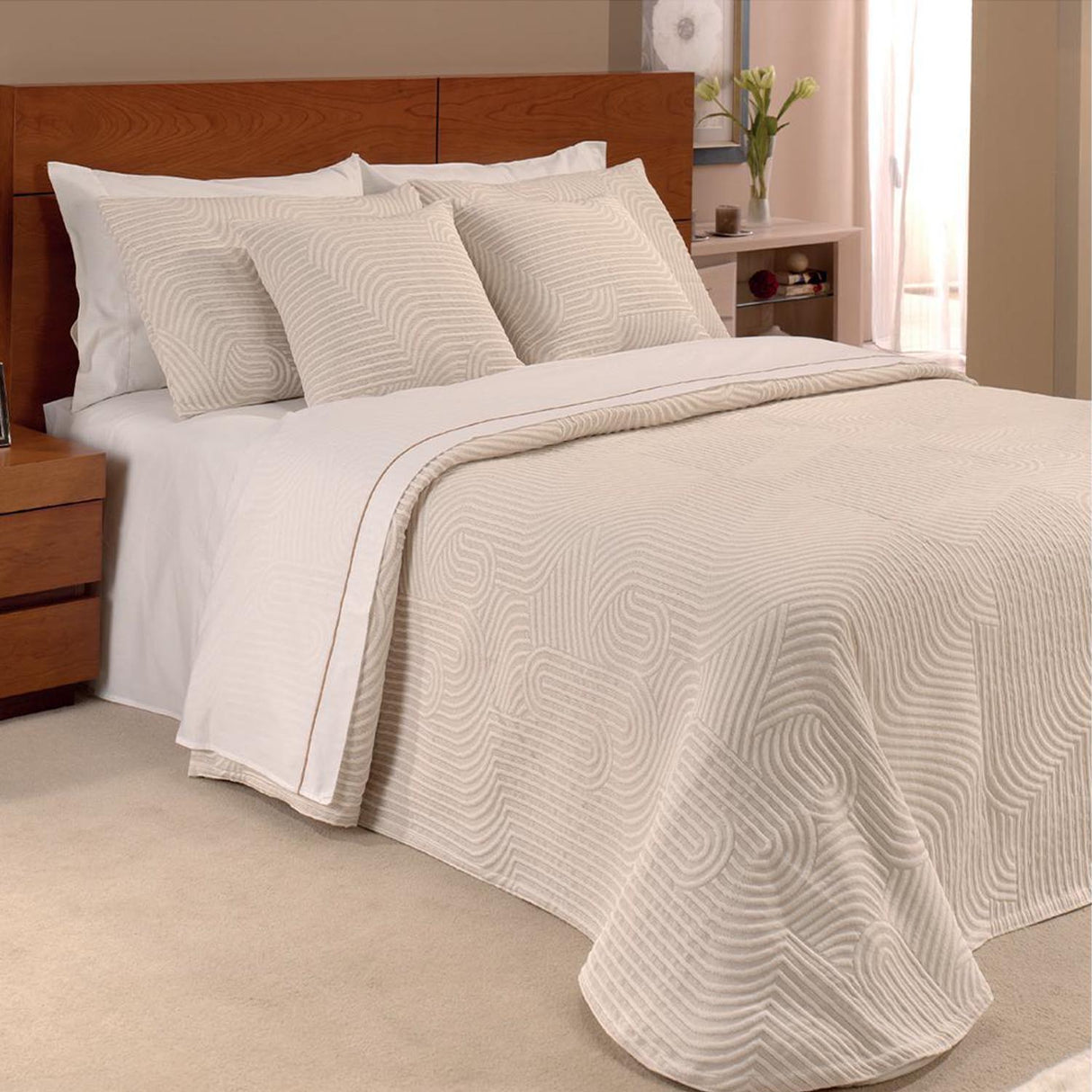 Botticelli Home Todi Doppelbett-Tagesdecke