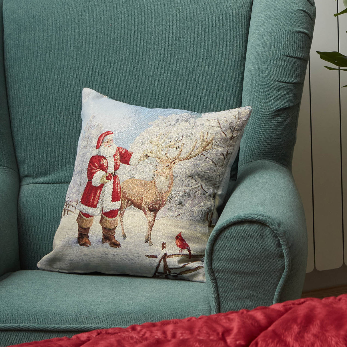 Cuscino Arredo Natalizio Pierre Cardin Deer