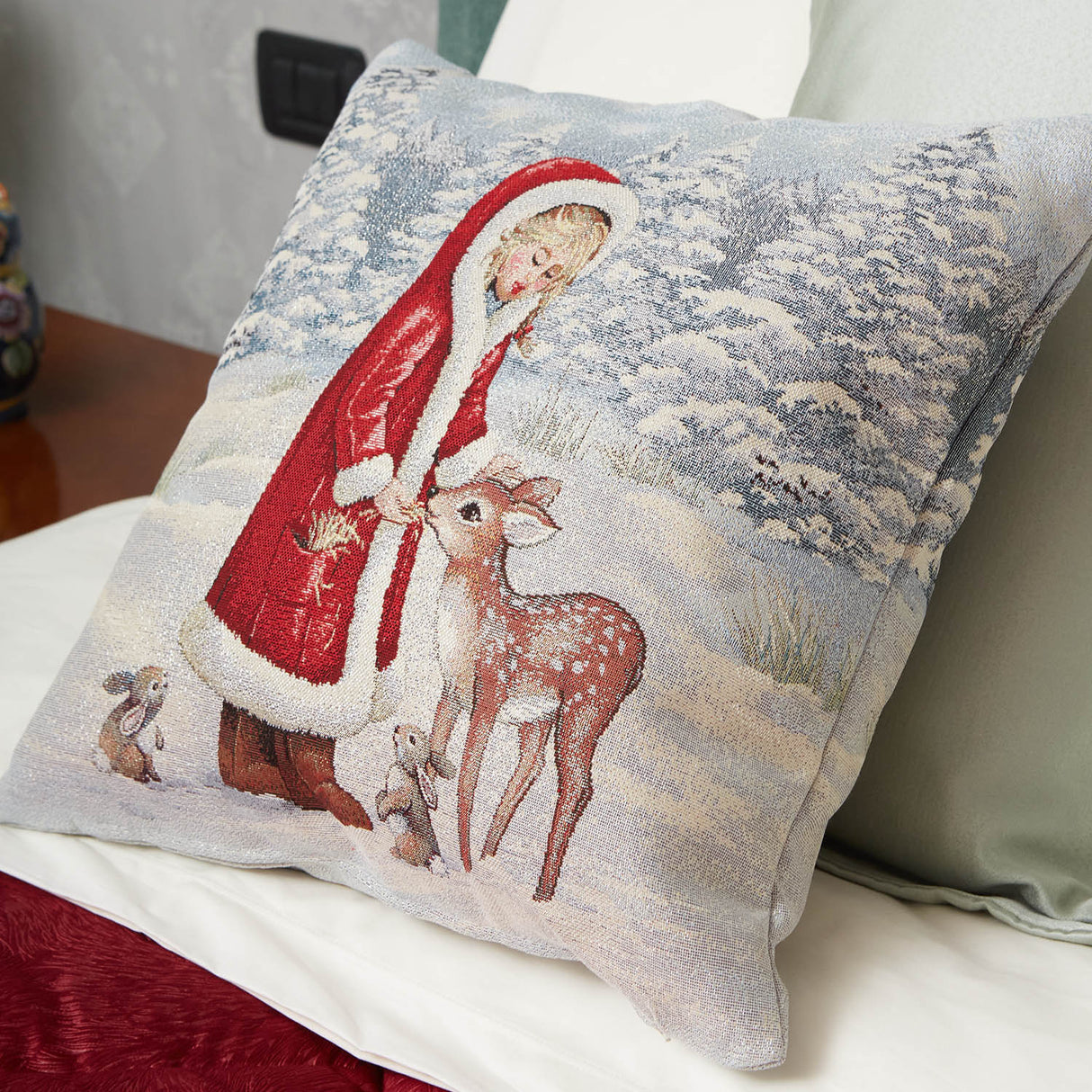 Pierre Cardin Bambi Weihnachtsdekorkissen