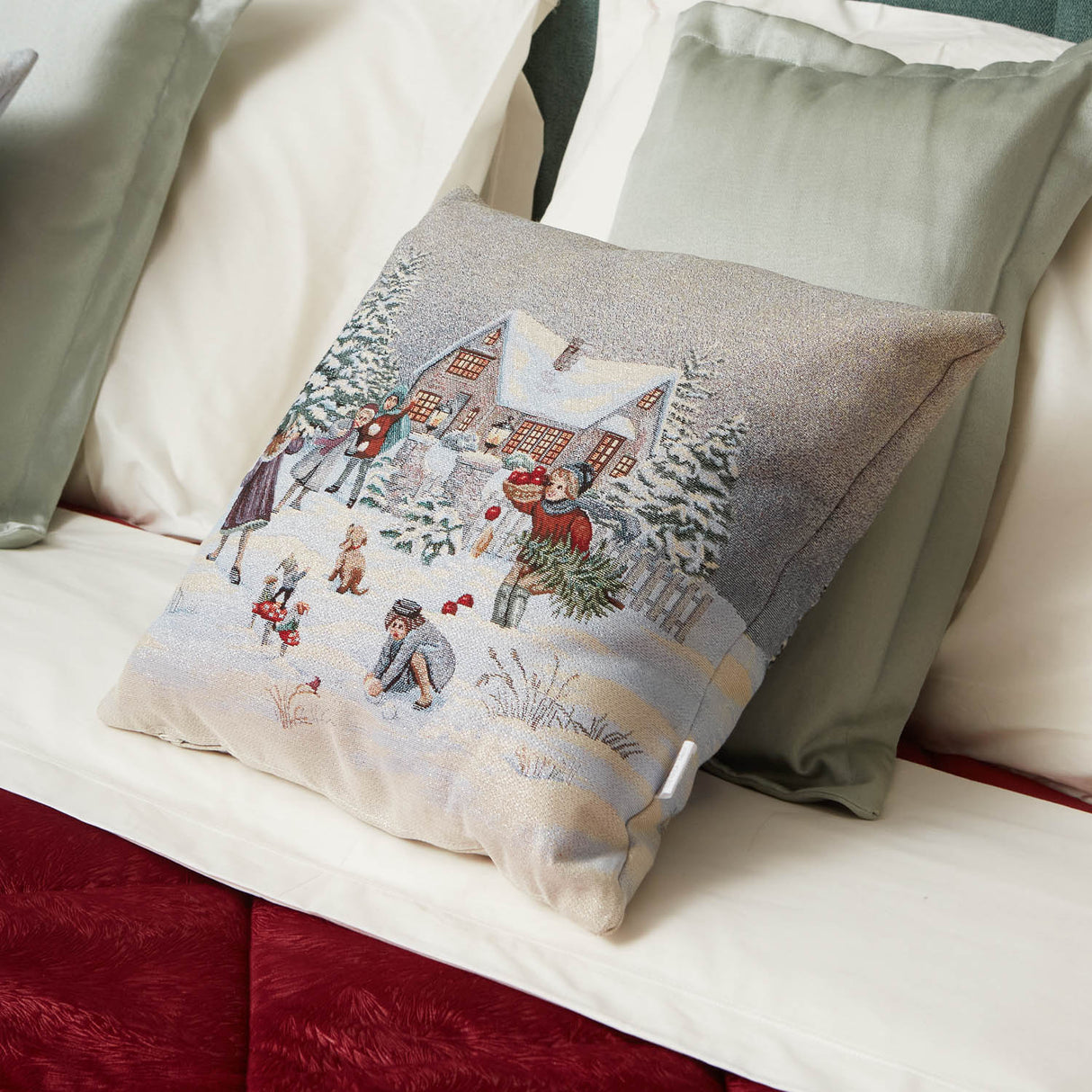 Cuscino Arredo Natalizio Pierre Cardin Snow