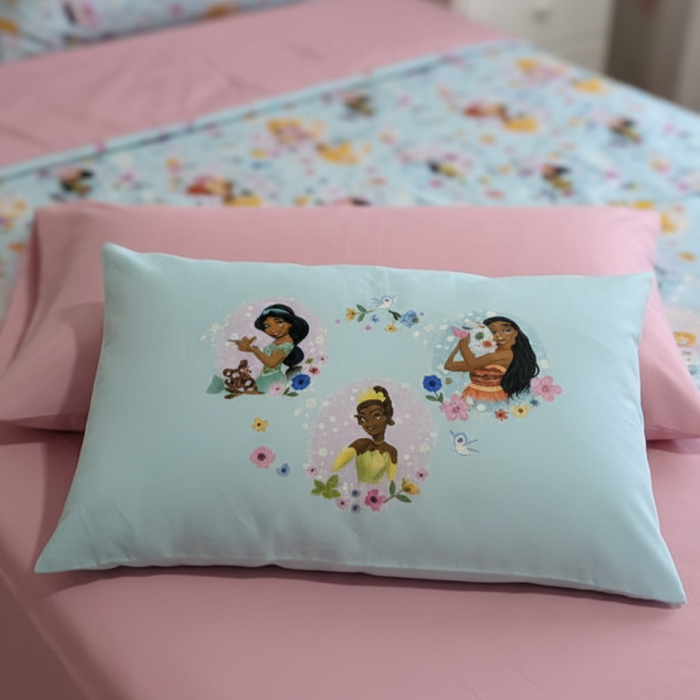 Federa Principesse Disney in Cotone 50x80 cm - Via Roma, 60