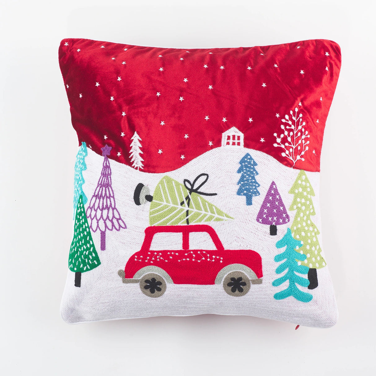 Weihnachtsdekor-Kissenbezug Maè von Via Roma, 60 Weihnachtsautos