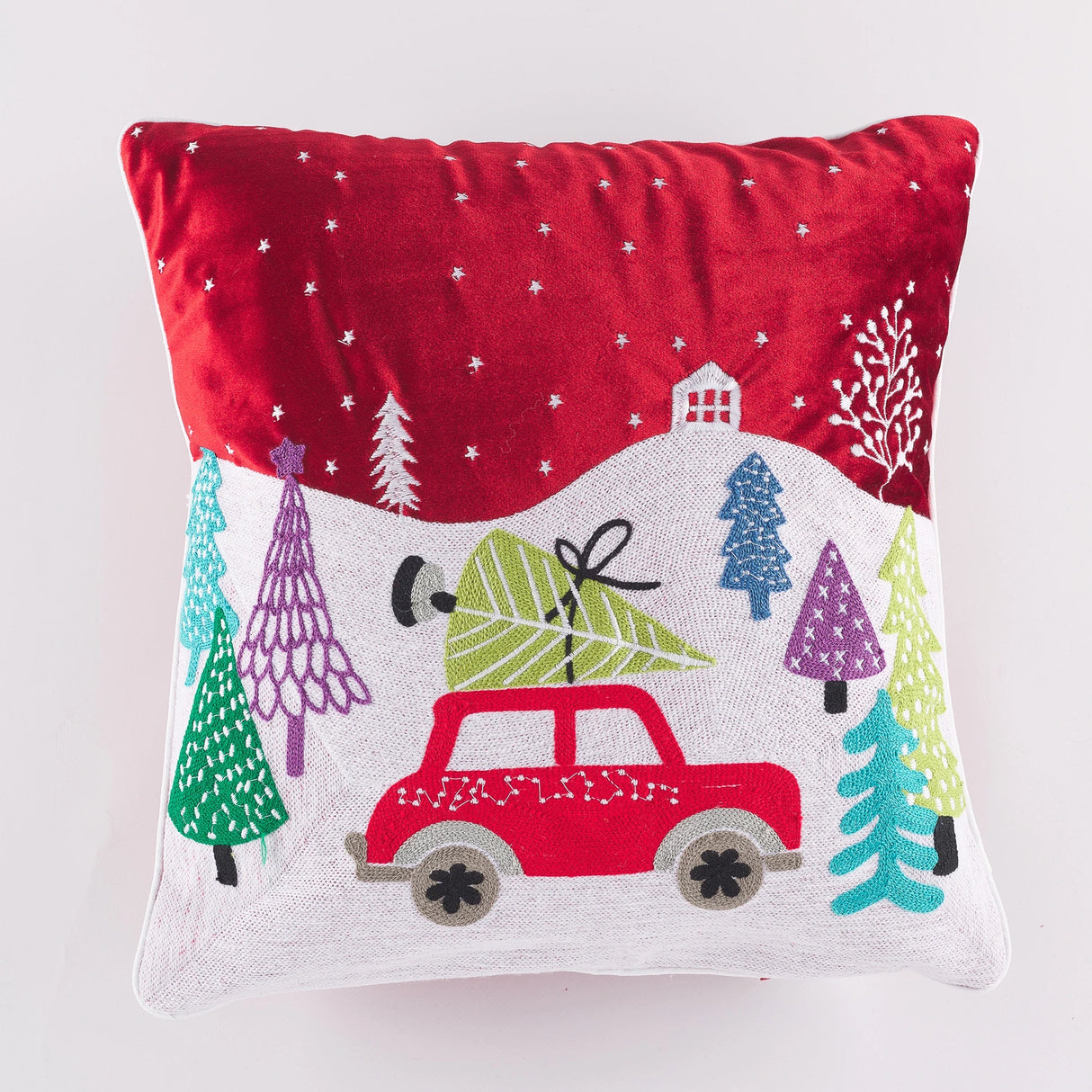 Weihnachtsdekor-Kissenbezug Maè von Via Roma, 60 Weihnachtsautos