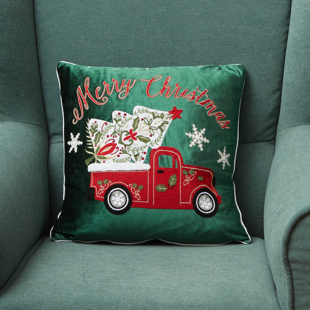 Weihnachtsdekor-Kissenbezug Maè von Via Roma, 60 x Weihnachtsbaum