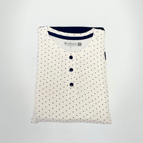Damen-Pyjama, kalibriert, warme Baumwolle, Pigiamiamoci 2876LX