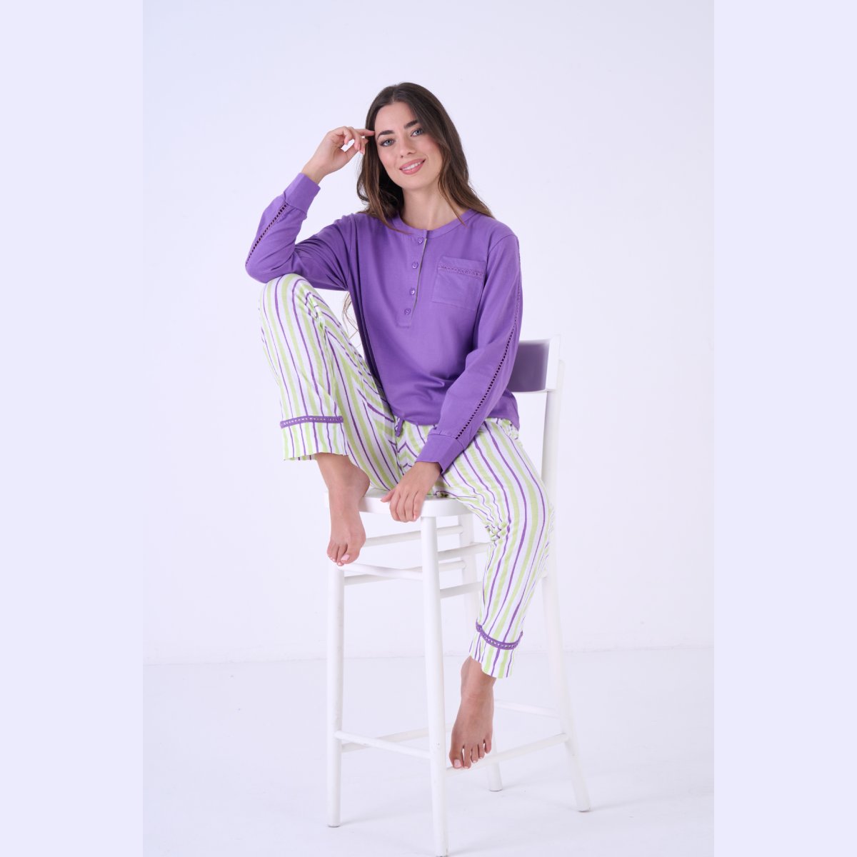 Pigiama Donna Lungo Pigiamiamoci 3674