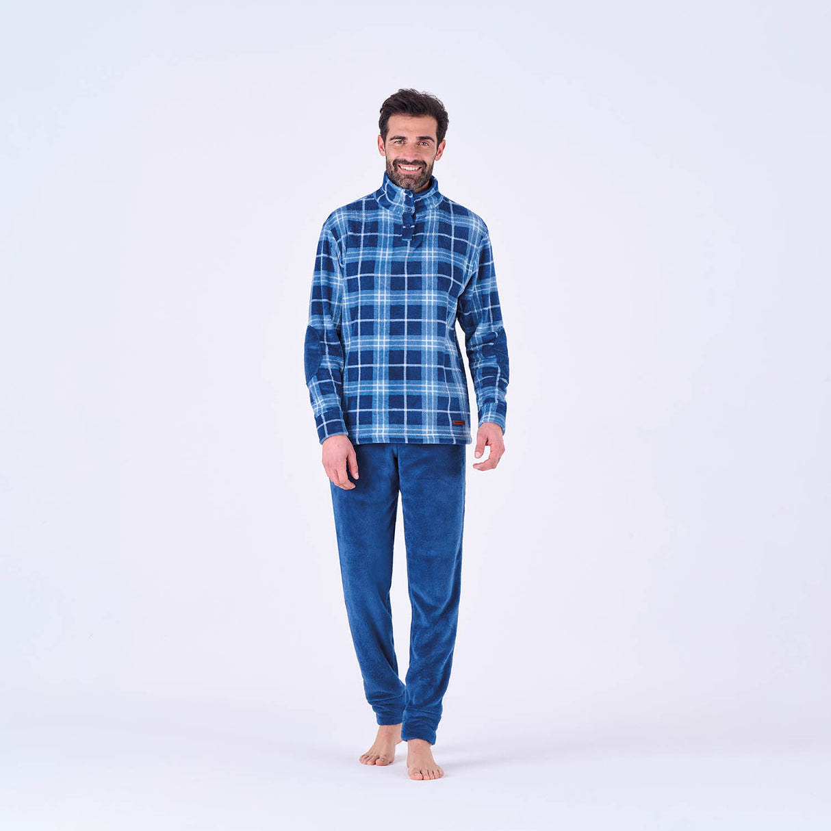 Herren Winterpyjama Koralle Pigiamiamoci 2825