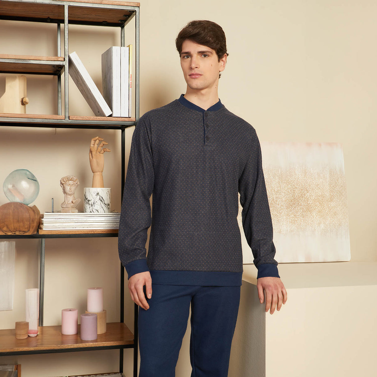 Men's Milano Stitch Pajamas Emozioni by Karelpiù 2820