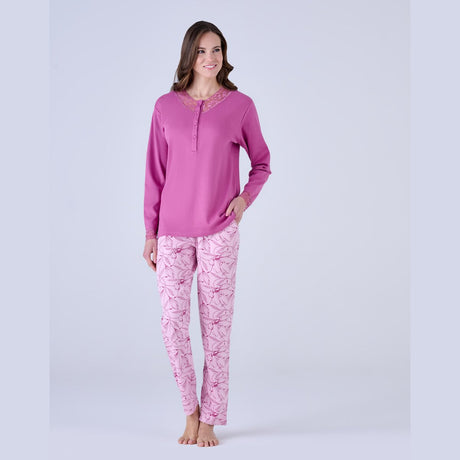 Pigiama Donna Caldo Cotone Pigiamiamoci 3410