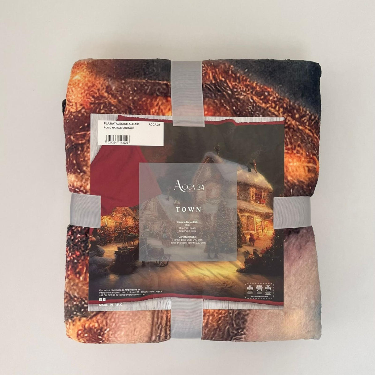 Acca24 Town Digitales Weihnachtsplaid
