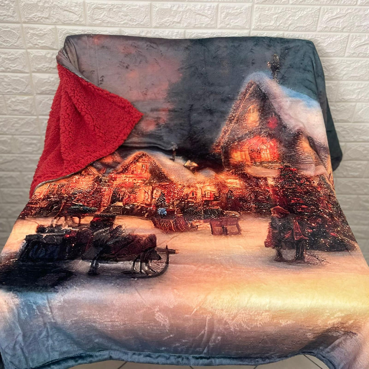 Acca24 Town Digitales Weihnachtsplaid