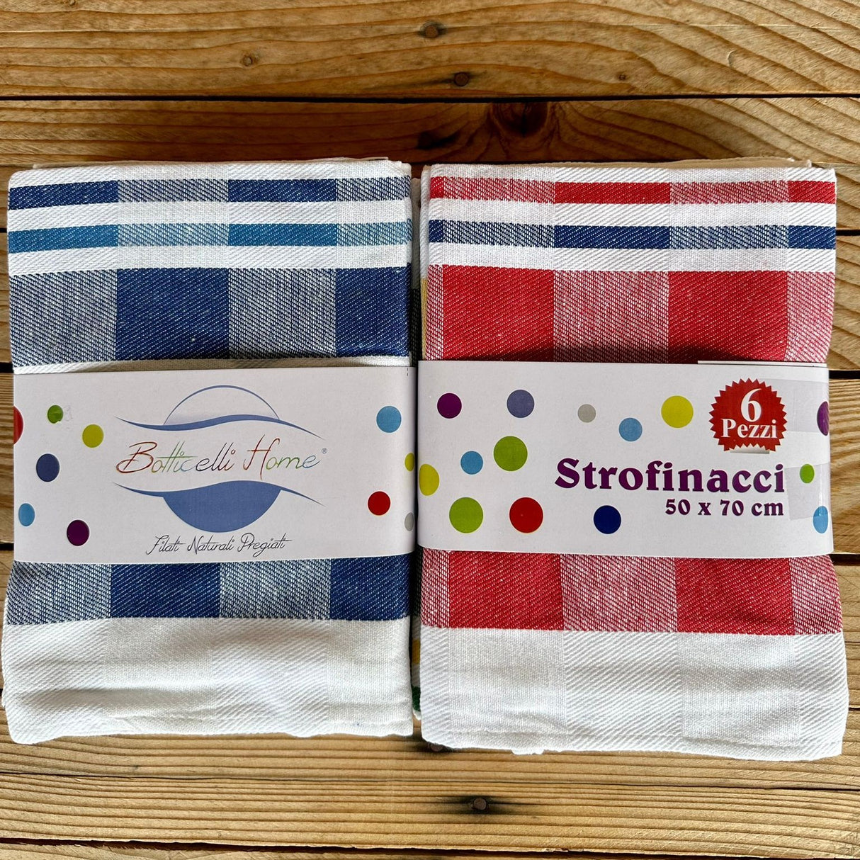 Set 6 Strofinacci Cotone Botticelli Home Crown
