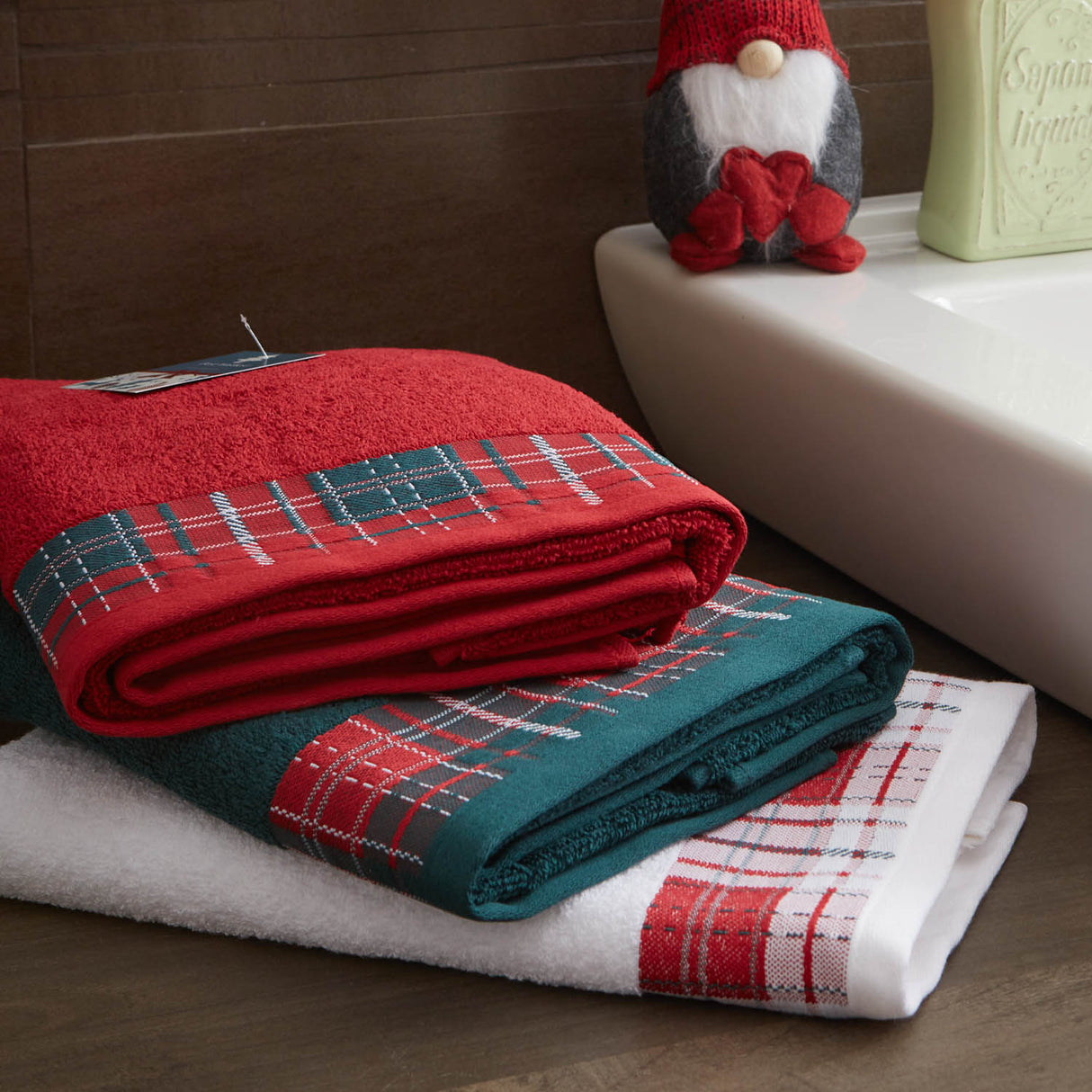 1+1 Weihnachtshandtuchset Maè von Via Roma, 60 Scozzese
