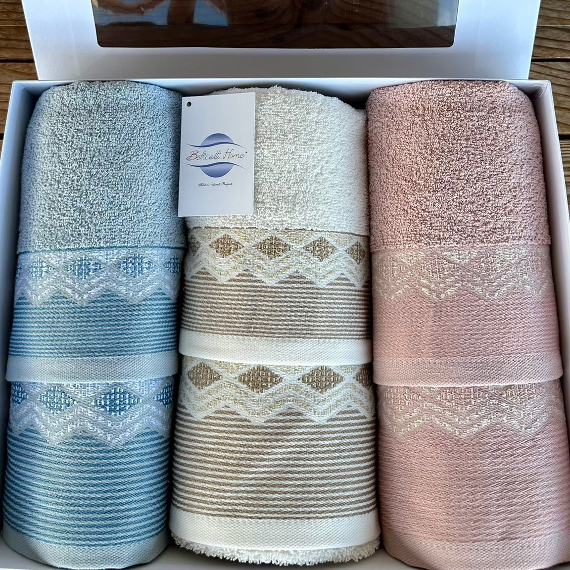 Set Asciugamani 3+3 Botticelli Home Saona
