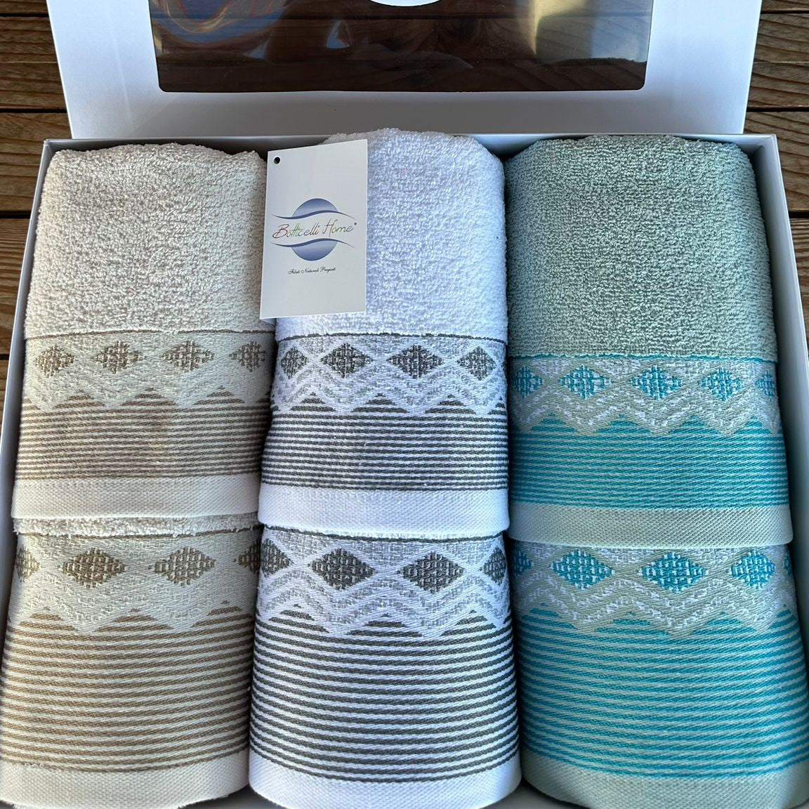 Set Asciugamani 3+3 Botticelli Home Saona