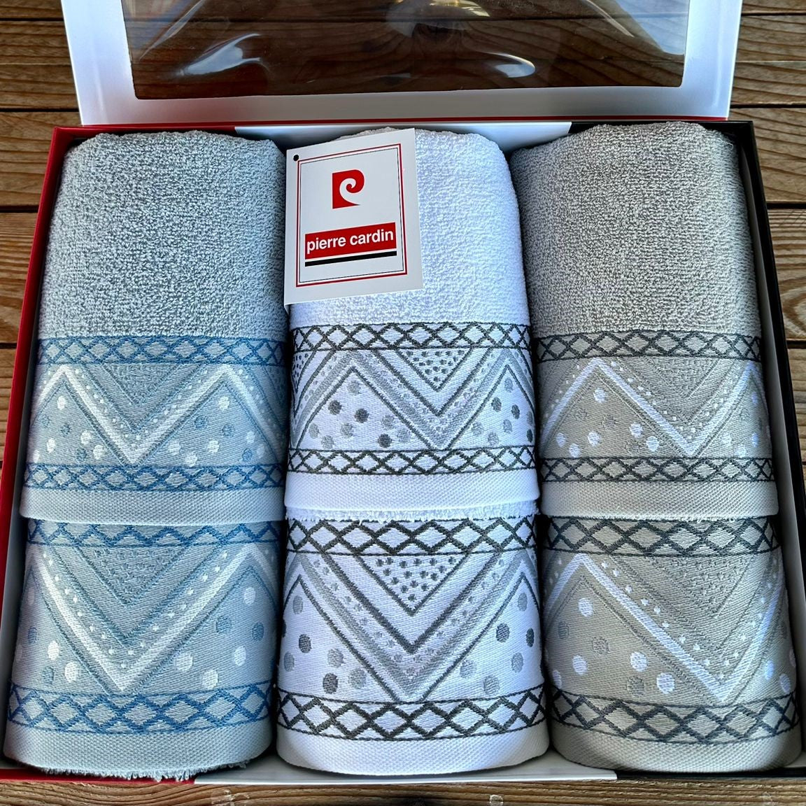 Set Asciugamani 3+3 Spugna Pierre Cardin  Macao