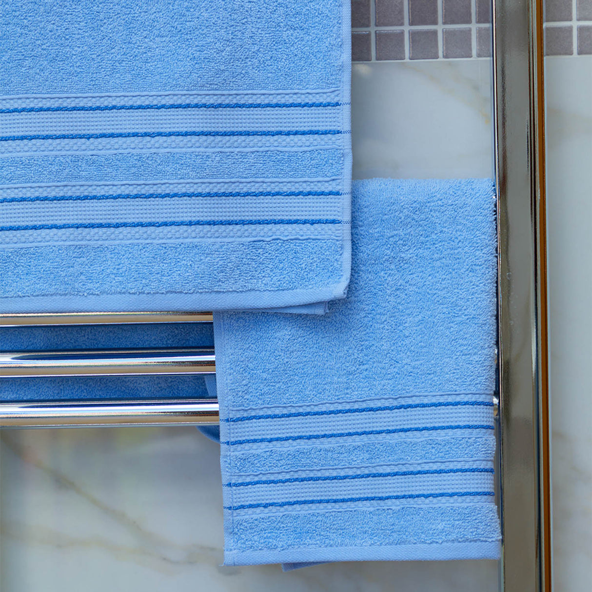 Botticelli Home Idra 3+3 Schwamm-Badetuch-Set