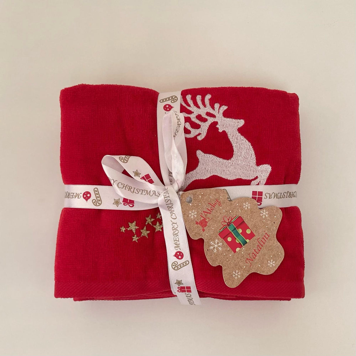 Weihnachtshandtuch-Set 1+1 L'Atelier 17 I Classici