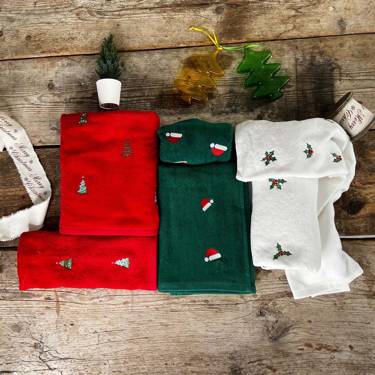 Weihnachtshandtuch-Set 1+1 L'Atelier 17 Natalini