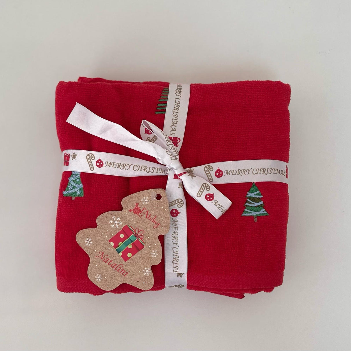 Weihnachtshandtuch-Set 1+1 L'Atelier 17 Natalini