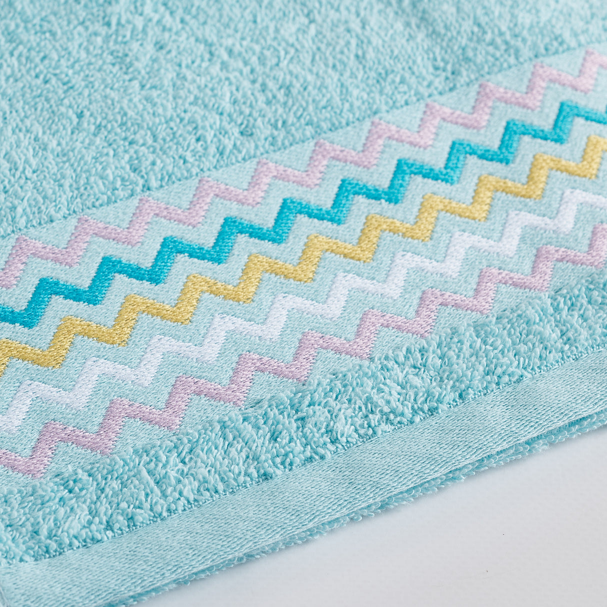 1+1 Happy People Chevron-Frottee-Handtuch-Set