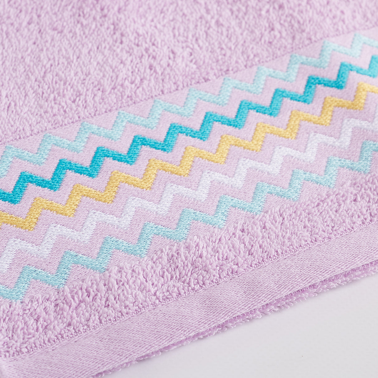 1+1 Happy People Chevron-Frottee-Handtuch-Set