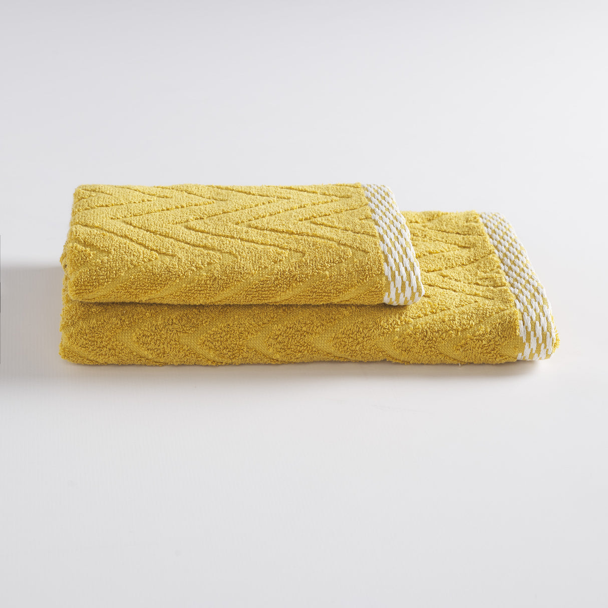 Maè Face + Gästehandtuch-Set von Via Roma, 60 Chevron All Over