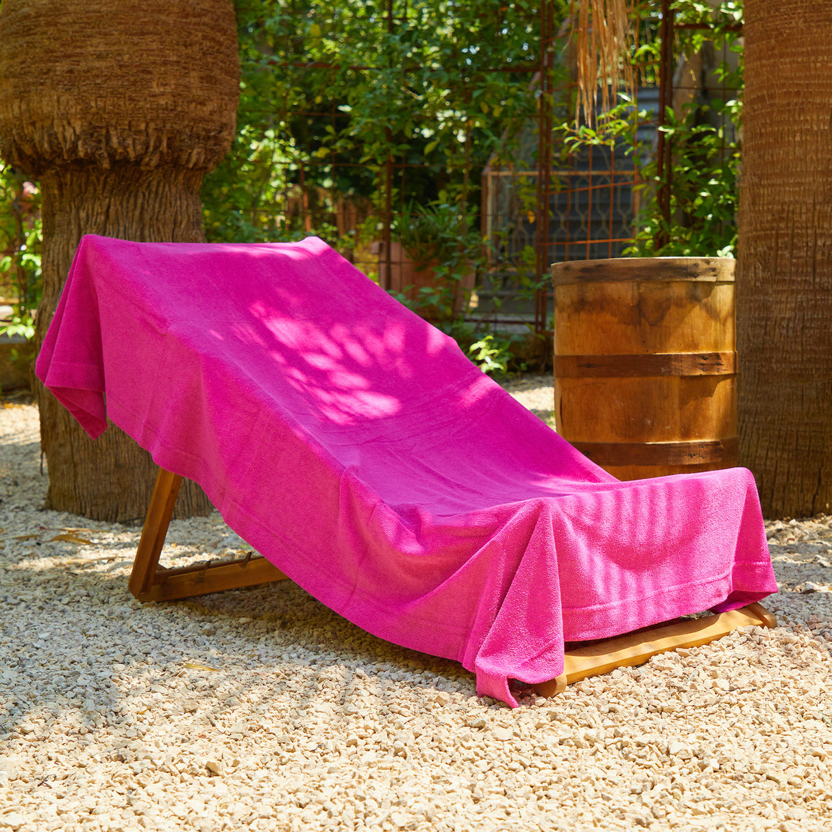 Strandtuch fürs Bett aus Mikroschwamm mit Gummizug Ruocco Home 70x190 cm