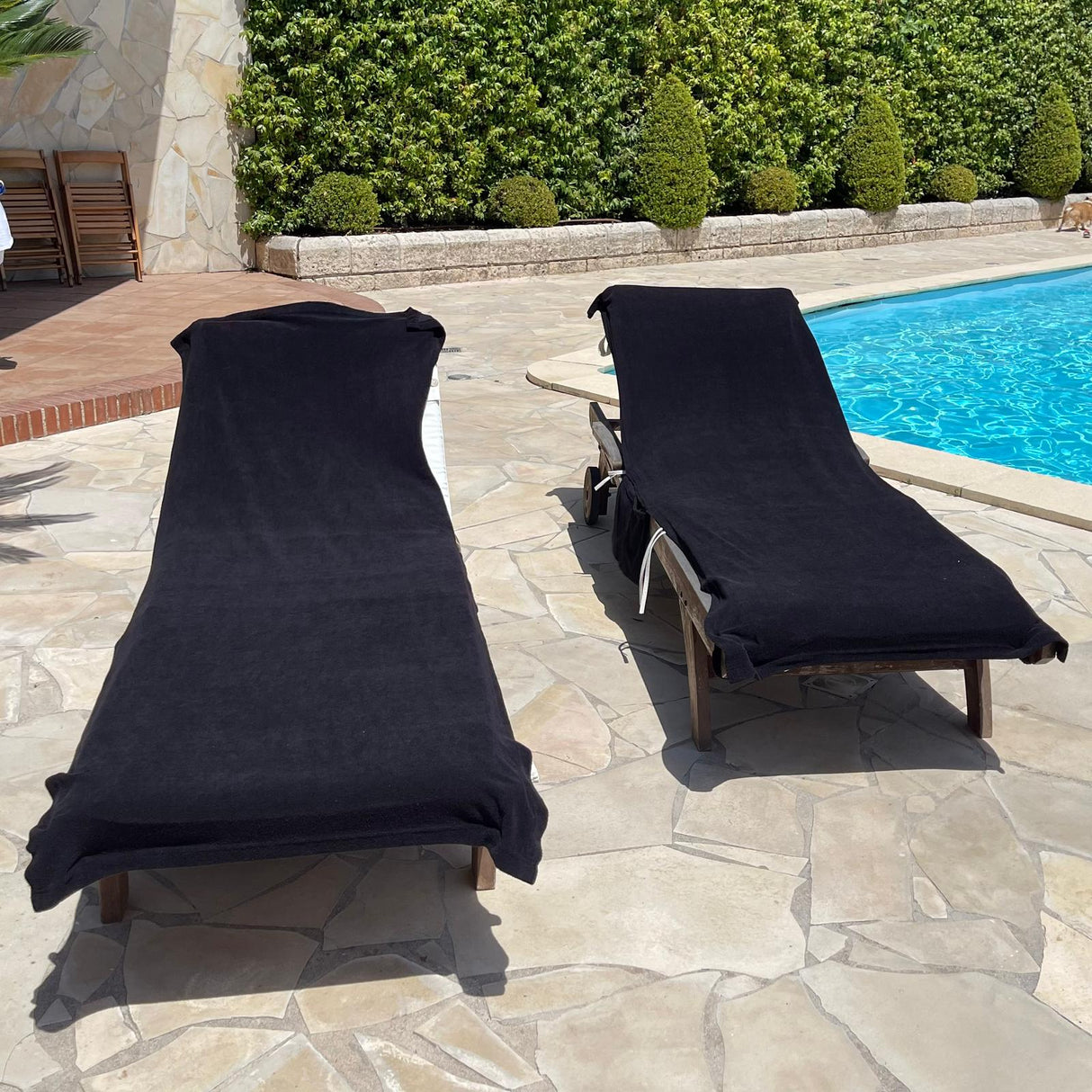 Strandtuch fürs Bett aus Mikroschwamm mit Gummizug Ruocco Home 70x190 cm