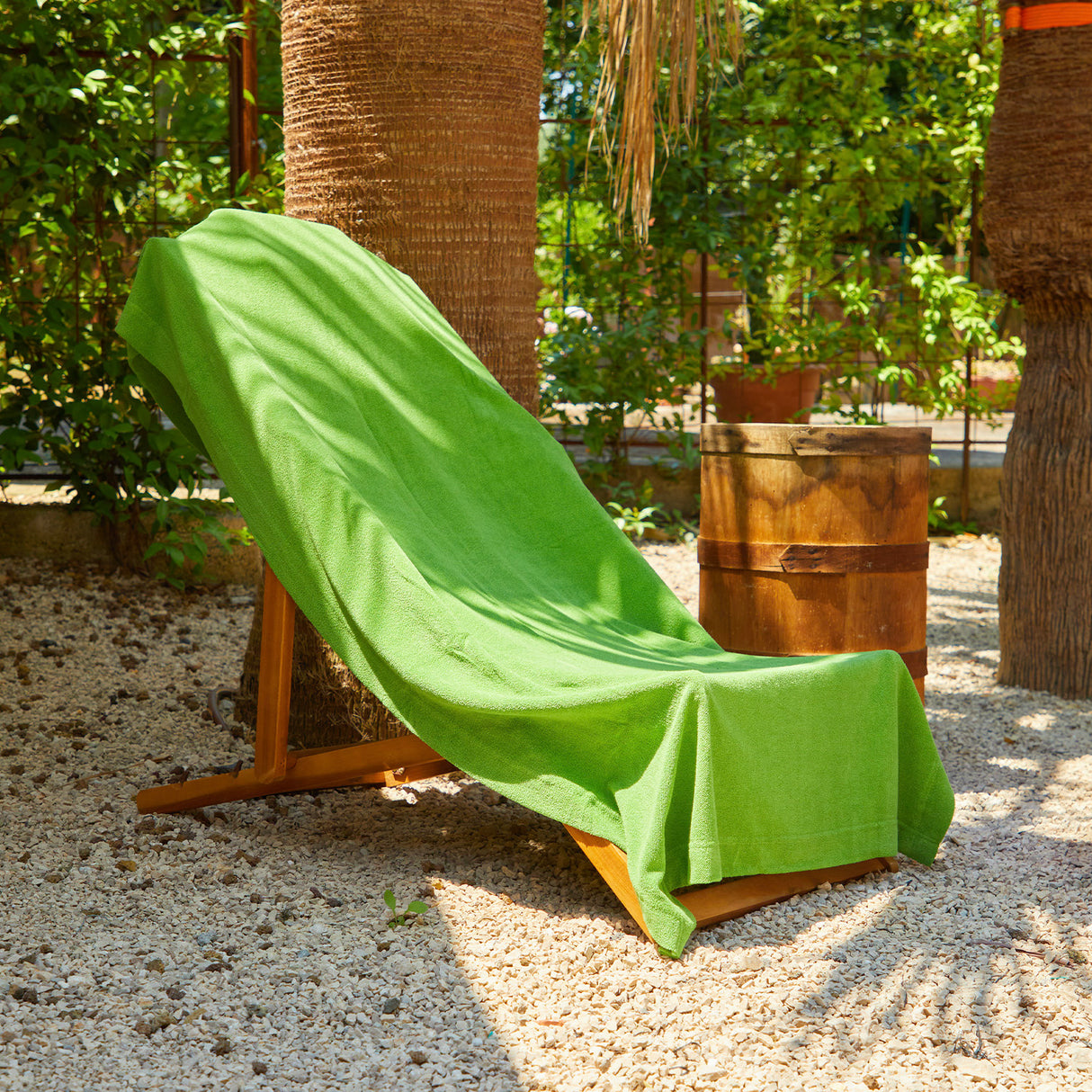 Strandtuch fürs Bett aus Mikroschwamm mit Gummizug Ruocco Home 70x190 cm