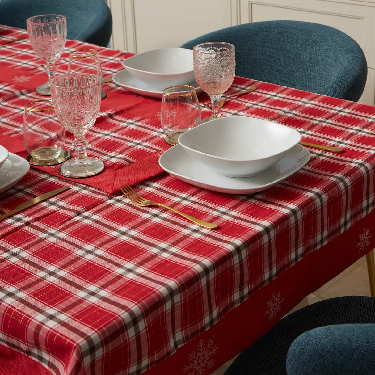 Tovaglia Natalizia Botticelli Home Sleet - Varie Misure