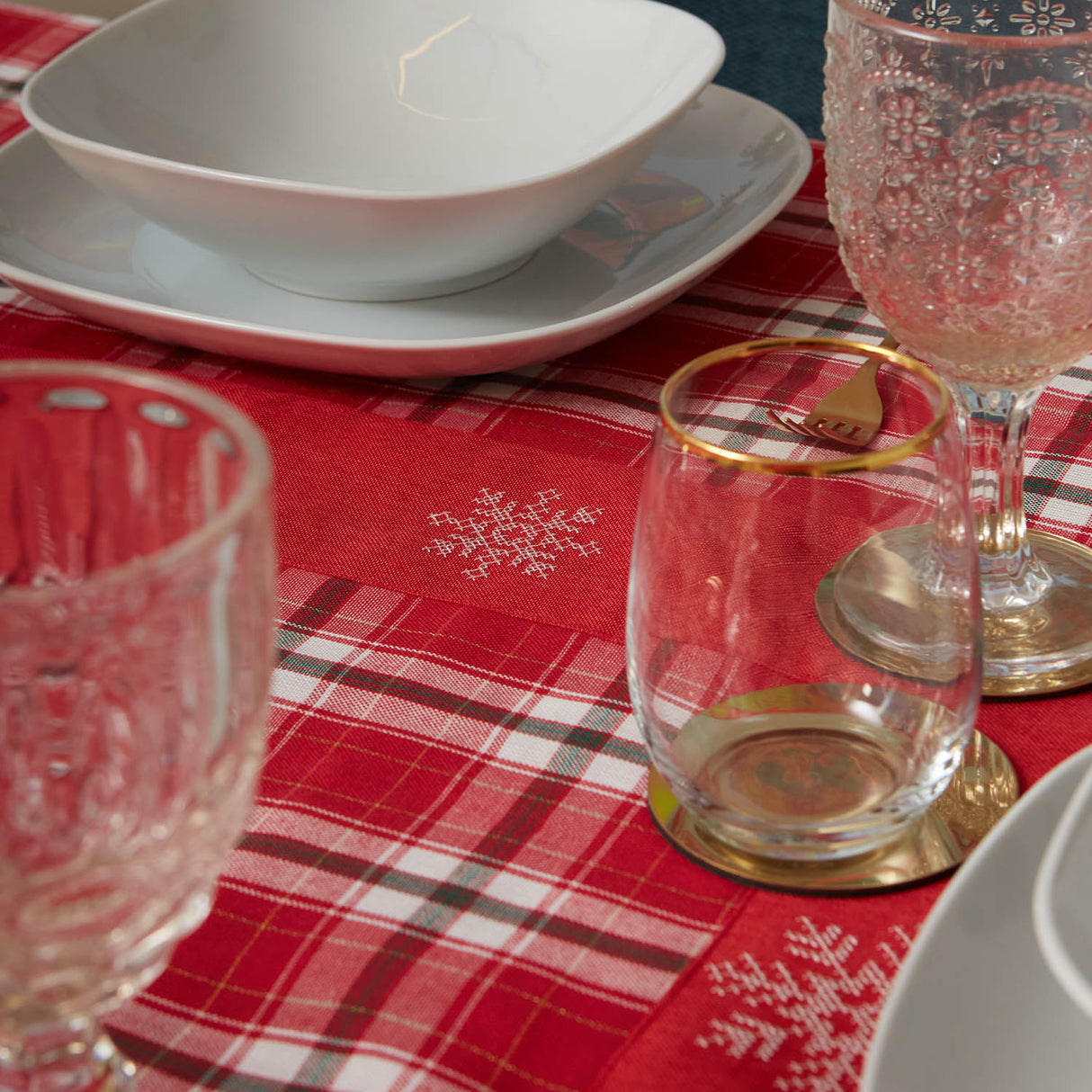 Tovaglia Natalizia Botticelli Home Sleet - Varie Misure