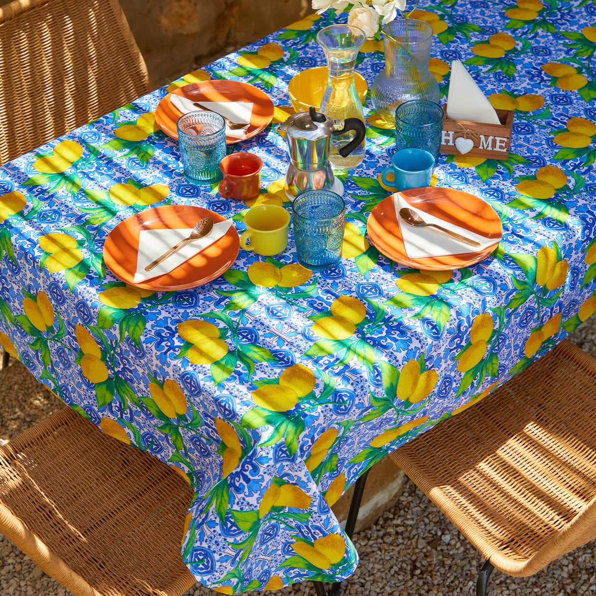 Tovaglia da Tavola Ruocco Home Maiolica Limone