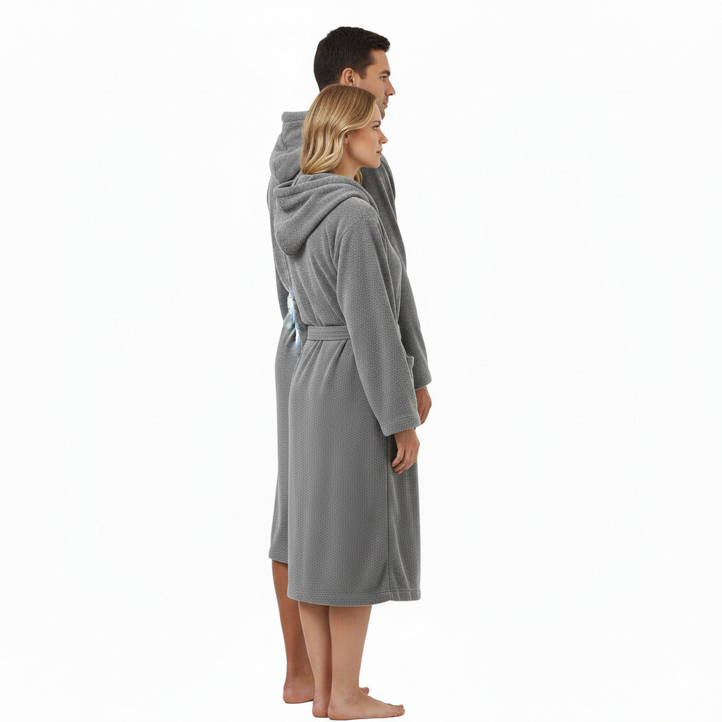 Accappatoio spugna Mae by Via Roma 60 Living Grigio - Ruocco Home