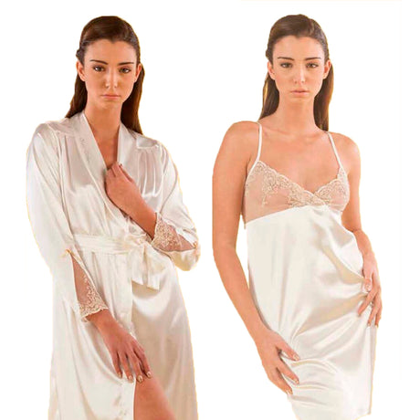 Complete Women's Tank Top + Dressing Gown Pierre Cardin Lilly - luxury line - Bride