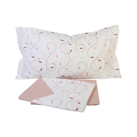 Botticelli Home Ivy Double Patterned Sheet Set with 4 Pillowcases (Various Colours)
