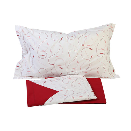 Botticelli Home Ivy Double Patterned Sheet Set with 4 Pillowcases (Various Colours)