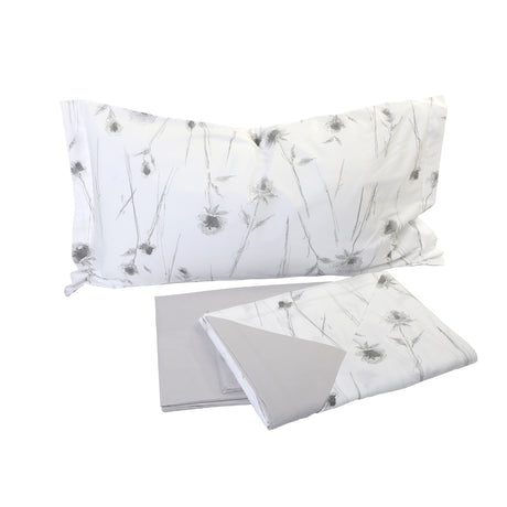 Botticelli Home Fiore Double Patterned Sheet Set with 4 Pillowcases (Various Colours)