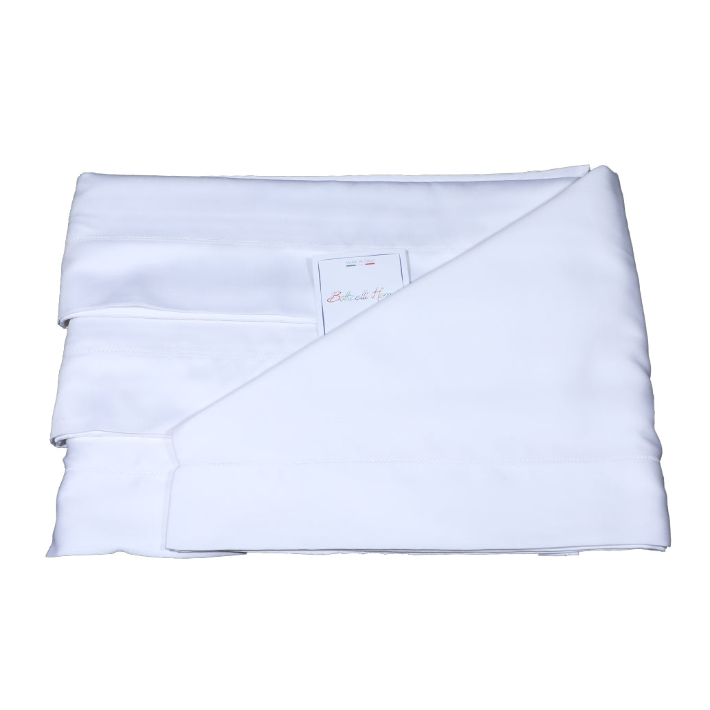 Double Sheet Set in Major Satin with Hemstitch Botticelli Home Alberta Various Colours