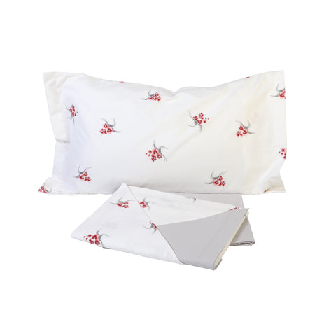 Botticelli Home Violetta Double Bed Set with 4 Pillowcases (Various Colours)
