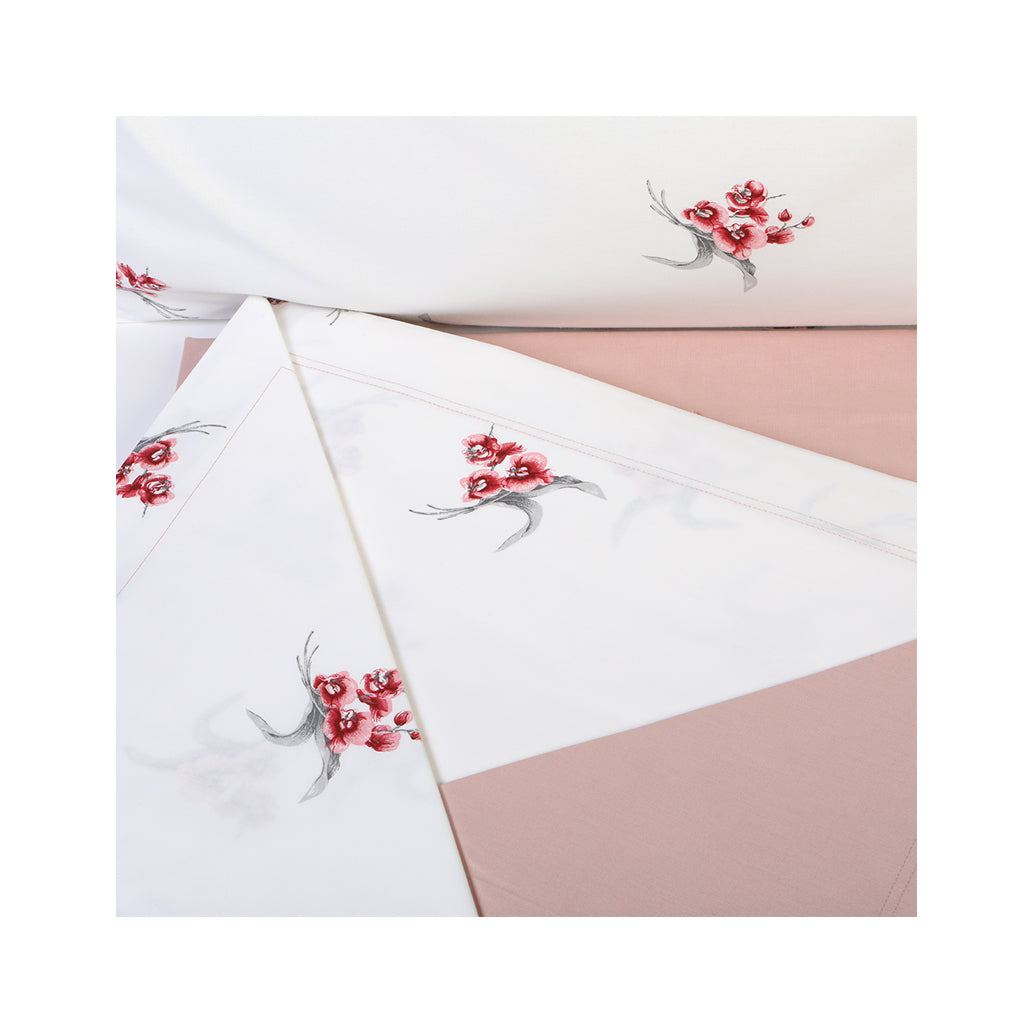 Completo Letto Matrimoniale Botticelli Home Violetta a 4 Federe (Vari Colori)